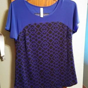Black and blue top (free with purchase)